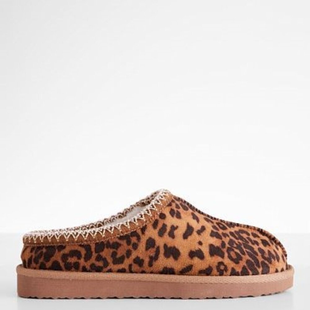 VERY G BRUIN 2 TAN LEOPARD SLIPPER  NEW IN BOX!
